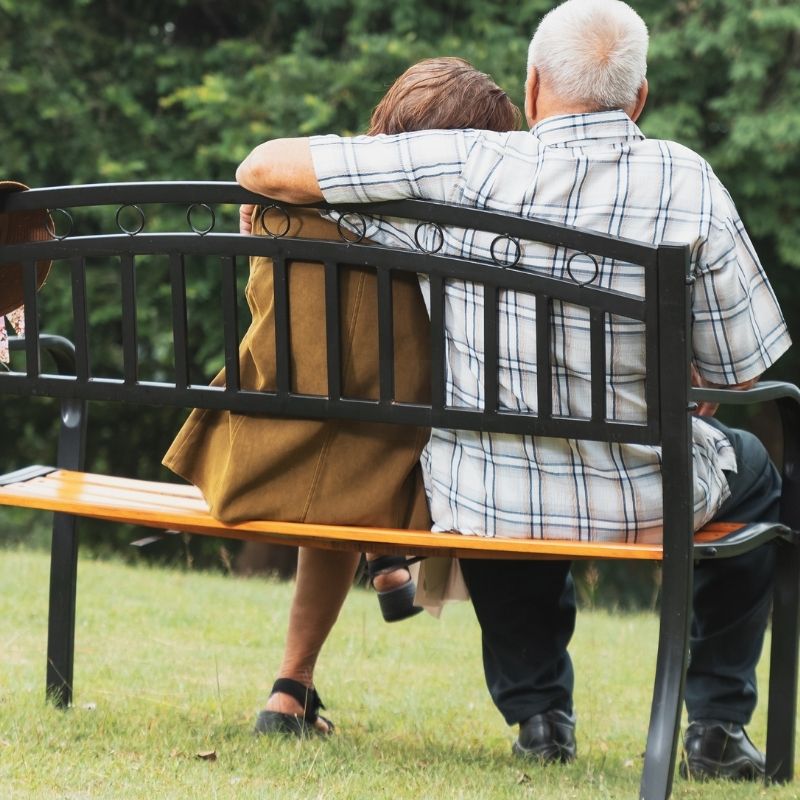 discussing with family the care of senior citizens